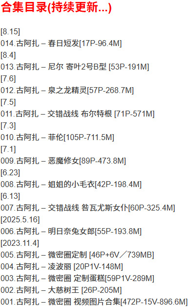 图片[2]-古阿扎 – 微密圈写真合集【持续更新中】-Cosplay套图下载